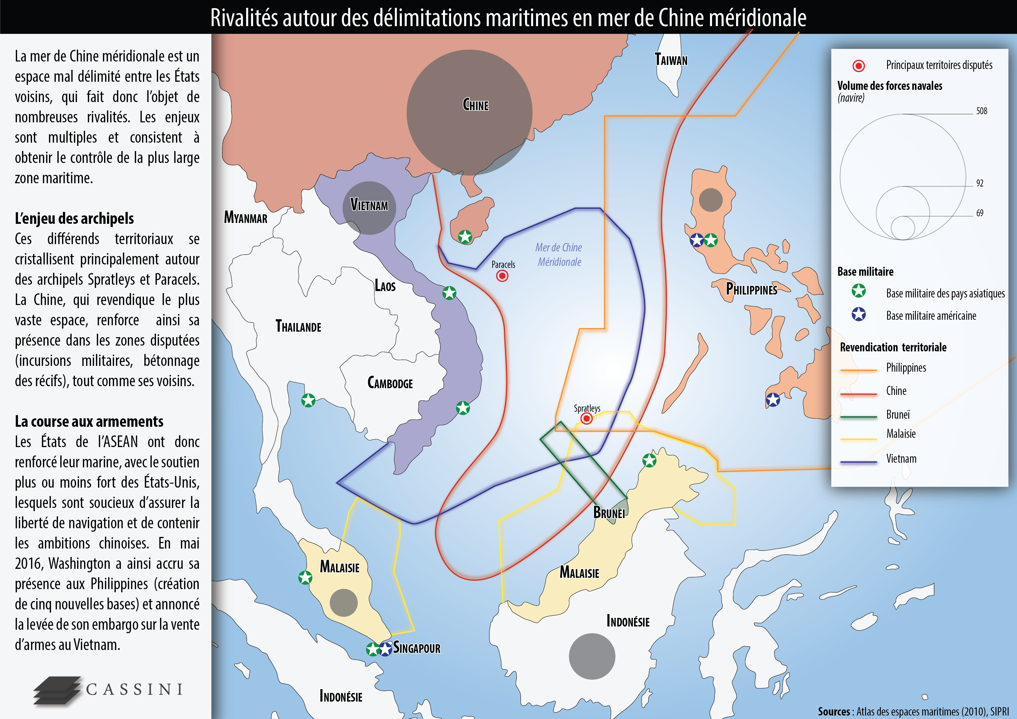 Enjeux Et Rivalites En Mer De Chine Meridionale Cassini